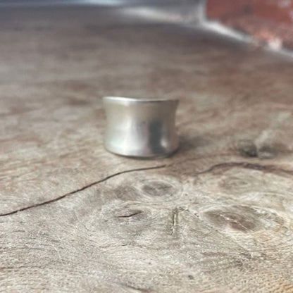 Sterling Silver Saddle Ring - Brushed